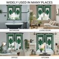 thumbnail image 3 of St Patricks Day Swag Valances for Windows, Kitchen Curtains 36 Inch Length 2 Panels Set, Green Shamrock Farmhouse Wooden Grain Short Curtains for Small Windows Rod Pocket Cafe Curtains Drapes 28"x36", 3 of 8