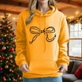 thumbnail image 6 of DPTALR George Women's Long Sleeve Printed Hooded Sweatshirt,Yellow,Size XXL, 6 of 6