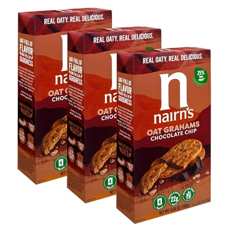 Nairn's Gluten-Free Chocolate Chip Oat Grahams - 5.64oz, Pack of 3