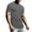 Gray, variant on Xihbxyly Tshirts Shirts for Men Regular-Fit Crew Neck Short Sleeve Soft Fitted Tees Mens Dress Shirts Solid Regular Fit Mens Casual Shirts Simple for Traveling