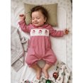 thumbnail image 4 of Cenuakty Baby Boy Christmas Plaid Romper Santa Embroidery Long Sleeve Jumpsuit, 4 of 9