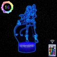 thumbnail image 1 of Decoraciones de cumpleaños, regalos arcanos Jinx para niñas, lámpara de ilusión 3D Jinx Lights para habitación infantil, 1 of 5