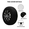 thumbnail image 4 of Bingfone Camouflage Dinosaur Spare Tire Cover Weatherproof Universal Wheel Protectors For Rv Camper Travel Trailer Suv Truck 14 Inch, 4 of 9