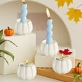 thumbnail image 6 of Zawou Resin Pumpkin Candle Holder – Minimalist Fall Decor for Dining Room or Fireplace, Elegant Harvest Accent for Thanksgiving and Halloween, 6 of 6