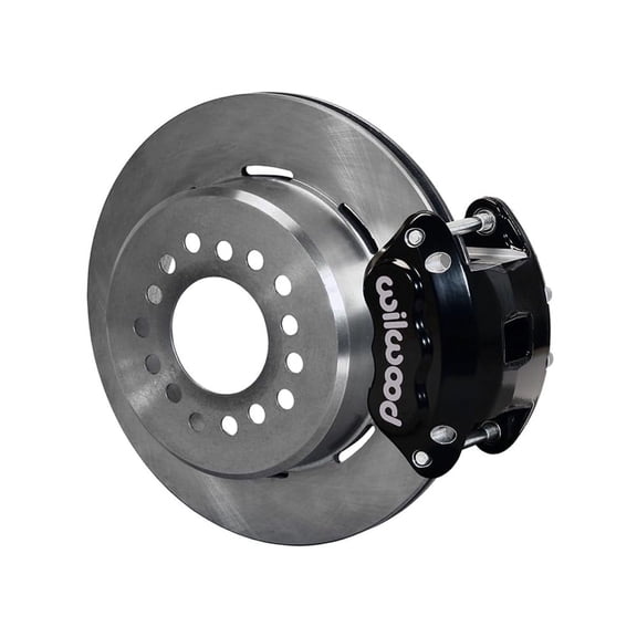 Wilwood 140-13025 D154 Pro Series Rear 12.19" Big Brake Kit With Black Calipers, Compatible with GM 12 Bolt Special End Staggered-Mount Axle With and 2.81 Offset
