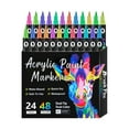 thumbnail image 2 of Tool Series Paint Marker Brush And Tip For Rock Painting Ceramic Wood Canvas Plastic Glass Stone Calligraphy Card Making DIY Crafts (12PCS/24PCS/36PCS) 20ml, 2 of 9