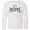 AA-White, variant on It's Home- State of Nevada Outline Distressed Text Long Sleeve Youth T-Shirt