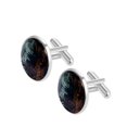 thumbnail image 2 of Halloween Stainless Steel Silver Jewelry Cufflinks for Formal Attire and Business Meetings, 2 of 6