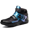 thumbnail image 2 of Men's and women's all-season motorcycle riding boots and motorcycle shoes,Black and blue,41, 2 of 11