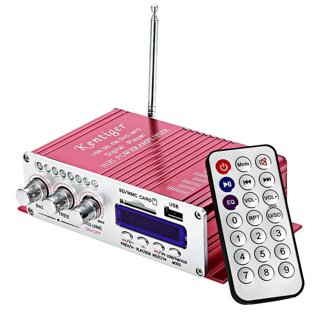 USB FM Audio amplificador estéreo para coche Radio MP3 altavoz LED HiFi pantalla digital reproductor de potencia para motocicleta automática kentiger502 tholdsy DZ2832-01B