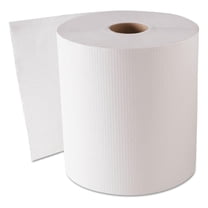 KioJJp CONSUMER 1820 Hardwound Roll Towels, 1-Ply, White, 8" x 800ft, 6 Rolls/Carton