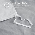 thumbnail image 5 of BNM Melange Soft Flannel Cotton Duvet Set, King/ California King, Gray, 5 of 9