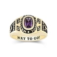 thumbnail image 2 of Mementos USA Custom 10kt Yellow Gold Class Ring for Women High School and College-Flawless, 2 of 6