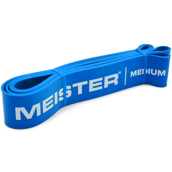 Meister XBand Comfort Width Resistance Band - 41" x 2" - Medium - Blue