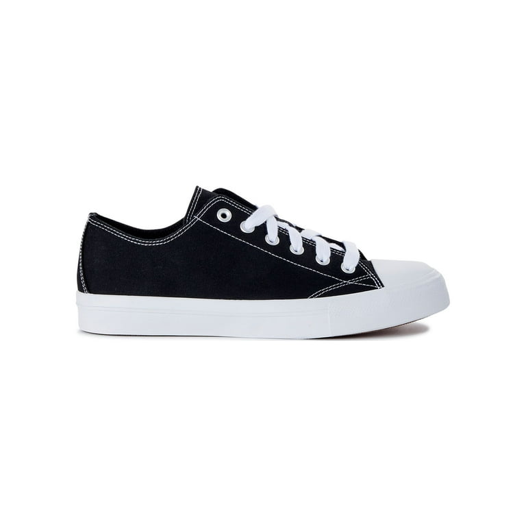 No Boundaries Men s Low Top Canvas Lace up Sneaker Walmart