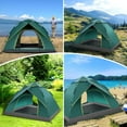 thumbnail image 7 of SAN LIKE Camping Tent 3/4 Person Tents for Family Camp Tent Waterproof Outdoor for Backpacking Hiking Easy Setup with Storage Bag,8 Ground ding,4 Windproof Rope(Green with Doors No Windows), 7 of 7