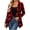 Wine, variant on Mutghys Jacket for Women Plaid Long Sleeve Cardigans Home Daily Warm Comfy Fall Winter Trendy Outerwear S-2XL