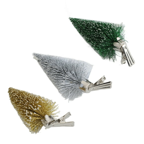 Christmas Pine Tree Decoration Clip, 3Pcs Compact Decorative Metal Clip Durable Christmas Clip For Home