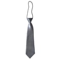 thumbnail image 6 of Boys Girls Cute Decoration Solid Color Short Style Classic Satin No Small Tie Elastic Neck Tie Wedding School Kids Tie DARK GREEN, 6 of 7