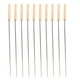 thumbnail image 1 of 10 brochetas planas de hierro para satay para verduras, fáciles de limpiar, reutilizables, para barbacoa, 1 of 6