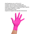 thumbnail image 3 of Guantes Desechables de Nitrilo Rosa Talla Mediana Multiusos, Caja Dispensadora con 100 Piezas Uniseal, 3 of 5