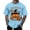 Sky Blue, variant on T Shirts for Men Graphic Halloween Funny Pumpkin Printed Casual Comfortable Short Sleeve Crew Neck Tees Sports Leisure Activities Lightweight Breathable Men's Shirts Beige L