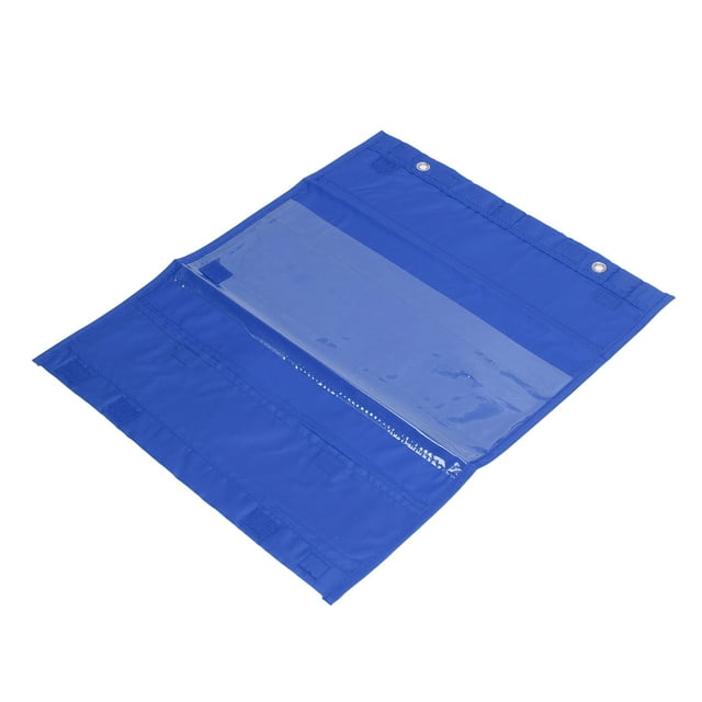 Pocket Chart, Polyester PVC 5 Rows Schedule Pocket Chart For Activities For Kids For School Blue