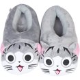 thumbnail image 3 of Pantuflas de invierno cálidas para interiores, acogedoras y suaves, divertidas zapatillas de gatito y dragón de dibujos animados, para adultos, niños, adolescentes, pantuflas cálidas para el hogar, gr, 3 of 5