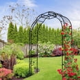 thumbnail image 6 of Metal Garden Arch 8.2 Feet High Outdoor Trellis for Climbing Plants Support Perfect for Celebrations, 6 of 10