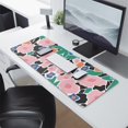 thumbnail image 2 of Long Mouse Pads for Desk,Pioneer Flower Floral Print Pattern Desk Mats on Top Of Desks, Desk Mouse Pad Extra Large with 3mm Non-Slip Base and Stitched Edge for Gaming,Office,Work,Home 31.5"x11.8", 2 of 6