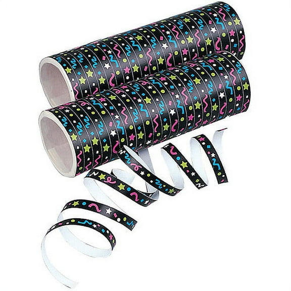 Unique Industries New Year's Serpentines, New Year's Eve, Paper, 36 Throws