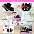 thumbnail image 5 of YRLLENSDAN Folding Dog Stroller, Lightweight Pet Stroller Cat Stroller Jogging Travel Carrier 4 Wheel Waterproof Puppy Stroller Animal Stroller for Medium Small Dogs, 5 of 7