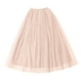 thumbnail image 3 of Jamsmile Women Tulle Skirts Carnival High Waist Large Skirt Mesh Layered Elastic Belt Mesh Party Tutu Puffy Long Skirts, 3 of 3
