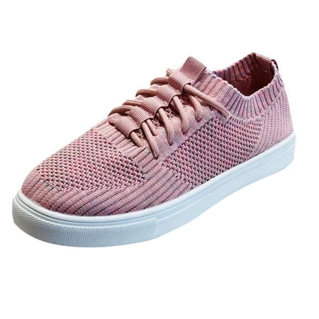 

NOKIO Women S Running Shoes With Knit Uppers Women S Slip-On Athletic Shoes Women S Walking Shoes Women S Wide-Width Athleisure Shoes Women s Ladies Casual Knitted Breathable Sneakers