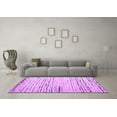 thumbnail image 3 of Ahgly Company Indoor Round Solid Purple Modern Area Rugs, 4' Round, 3 of 4
