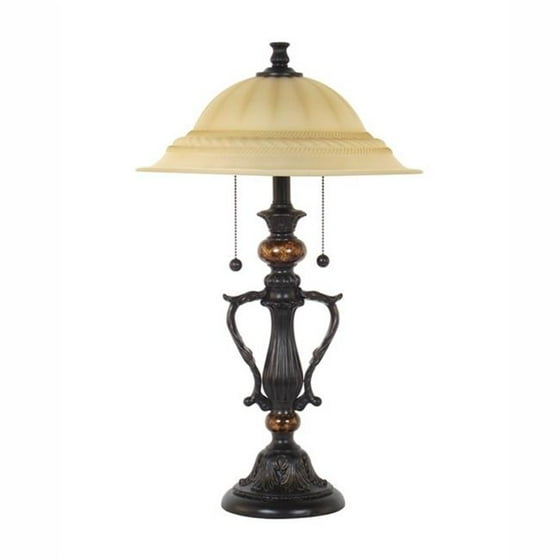 Legacy Home LTD 322012LT 26 in. French Bronze Dome Glass Shade Twin