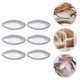 thumbnail image 3 of 6 Pcs Cake Baking Molds Practical Cake Molds Aluminium Alloy Egg Tart Baking Molds, 3 of 3