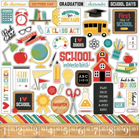 - Back To School Cardstock Stickers 12