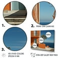 thumbnail image 3 of Designart "Tangerine Coastal Home Haven" Coastal Floater Framed Wall Art Living Room, 3 of 5