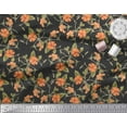 thumbnail image 2 of Soimoi Rayon Fabric Leaves & Wild Flower Floral Printed Craft Fabric by The Yard 56 Inch Wide, 2 of 3
