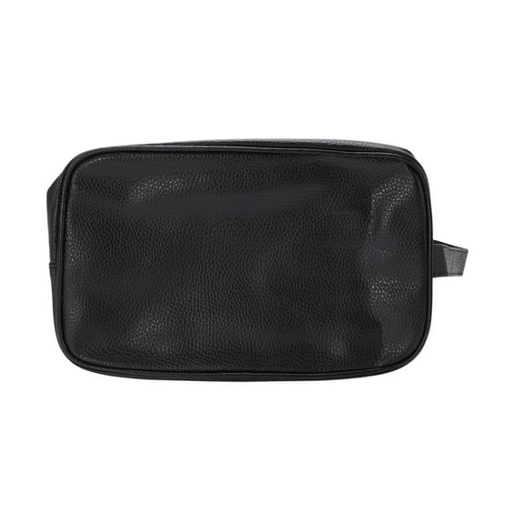 1 Pc Handheld Travel Cosmetic Bag for Business Travel Black PU