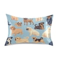 thumbnail image 7 of Yayeee Pillowcase Set of 2 Standard Size Wrinkle Resistant Pillow Case Soft Envelop Closure Blue Dog Pattern Cover Bedroom Decor, 7 of 7