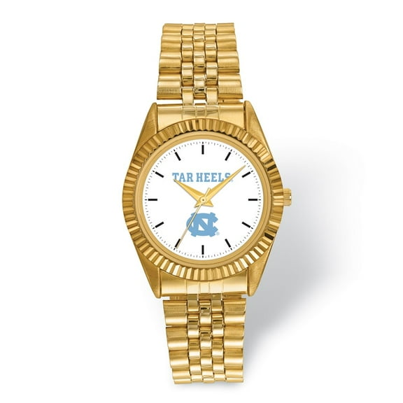 LogoArt University of North Carolina Pro Gold-tone Gents Quartz Watch QUNC166