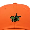 thumbnail image 2 of Dalix Olive Embroidered Cap Cotton Baseball Cute Cool Dad Hat Womens in Orange, 2 of 5