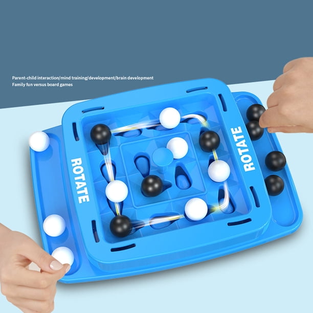 Juego de mesa de estrategia para 2 jugadores | Juego de mesa familiar interactivo | La tabla de seguimiento duradera ABS mejora las habilidades de pensamiento estratégico | Diseño rápido y fácil de