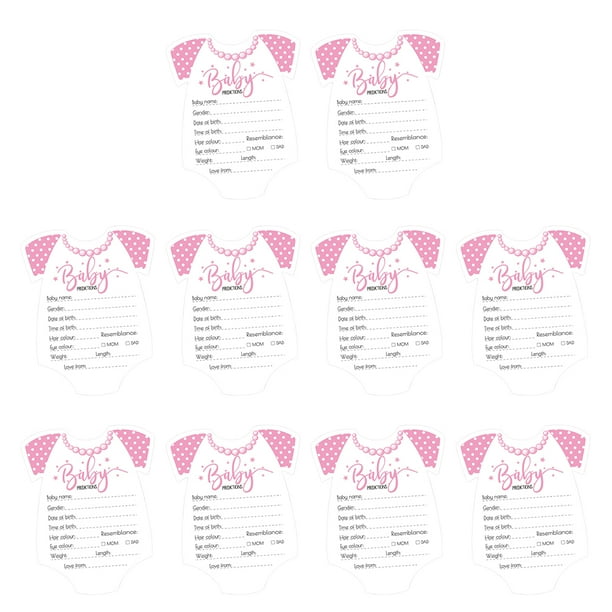KAKOWELY 10 tarjetas de predicción de género de bebé de dibujos animados para baby shower.