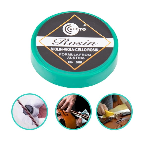 Rosin Cake – 506 for Violin, Erhu, Cello & Viola – High Quality, Low Dust – Strong Adhesion – Pure Tone – Synthetic & Horsehair Bows – Anti-Slip – Professional