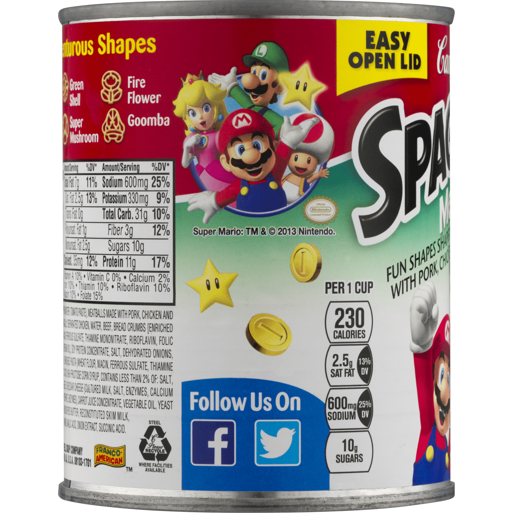 Campbell's SpaghettiO's Meatballs Super Mario