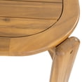 thumbnail image 4 of Christopher Knight Home 67" Farmhouse Outdoor Patio Acacia Wood Dining Table, Slat Top, Teak Finish, 4 of 13
