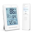 thumbnail image 1 of AMIR Indoor Outdoor Thermometer Wireless Weather Stations, Accurate Digital Hygrometer Temperature Humidity Meter,328ft/100m Range,Inside Outside Thermometer for Home Patio(White), 1 of 8